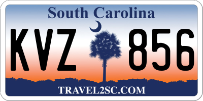 SC license plate KVZ856