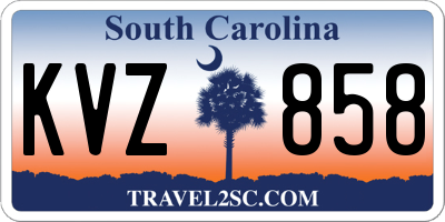 SC license plate KVZ858