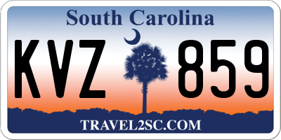 SC license plate KVZ859