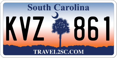 SC license plate KVZ861