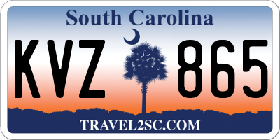 SC license plate KVZ865