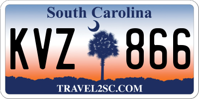 SC license plate KVZ866
