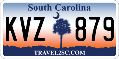 SC license plate KVZ879