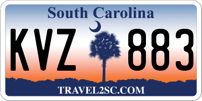 SC license plate KVZ883