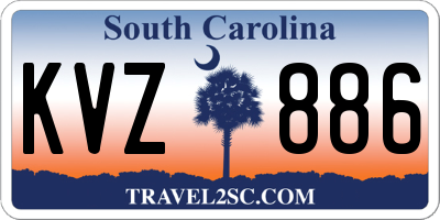 SC license plate KVZ886