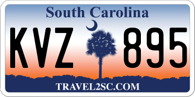 SC license plate KVZ895