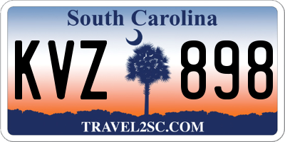SC license plate KVZ898