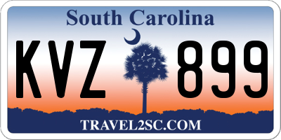 SC license plate KVZ899