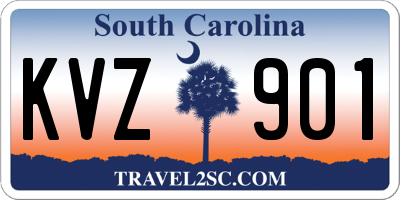 SC license plate KVZ901