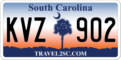 SC license plate KVZ902