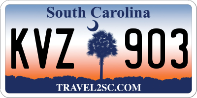 SC license plate KVZ903
