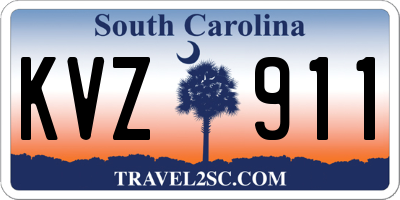 SC license plate KVZ911
