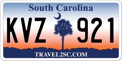 SC license plate KVZ921