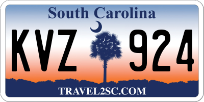 SC license plate KVZ924