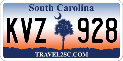 SC license plate KVZ928
