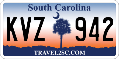 SC license plate KVZ942