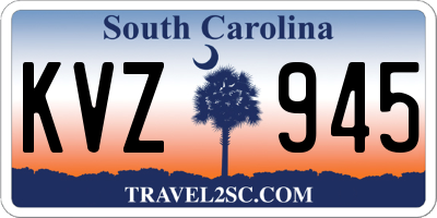 SC license plate KVZ945