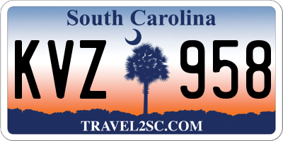 SC license plate KVZ958