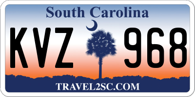 SC license plate KVZ968