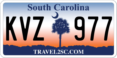 SC license plate KVZ977