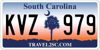 SC license plate KVZ979
