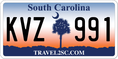 SC license plate KVZ991