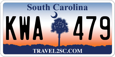 SC license plate KWA479