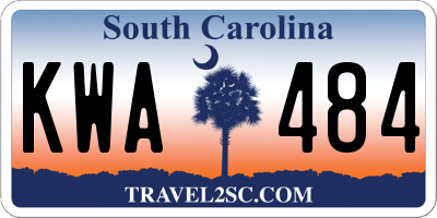SC license plate KWA484
