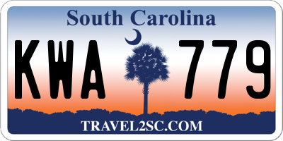 SC license plate KWA779