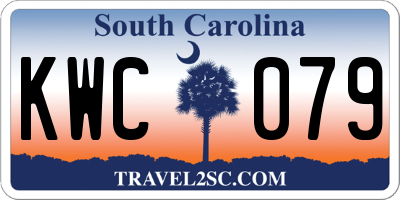 SC license plate KWC079