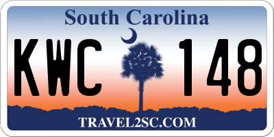 SC license plate KWC148
