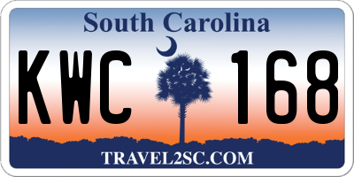 SC license plate KWC168