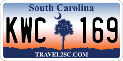 SC license plate KWC169