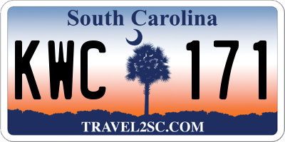 SC license plate KWC171
