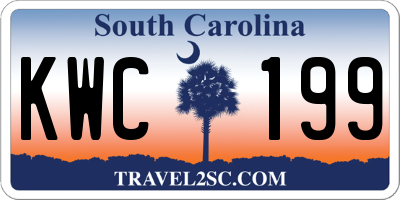 SC license plate KWC199