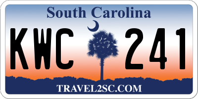 SC license plate KWC241