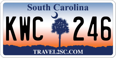 SC license plate KWC246