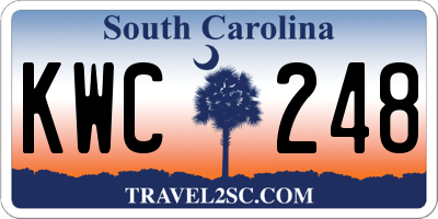 SC license plate KWC248