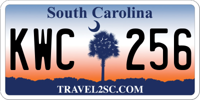 SC license plate KWC256