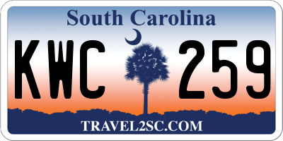 SC license plate KWC259