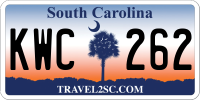 SC license plate KWC262
