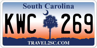 SC license plate KWC269