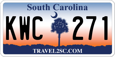 SC license plate KWC271