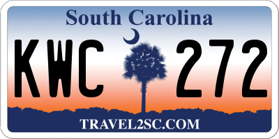 SC license plate KWC272