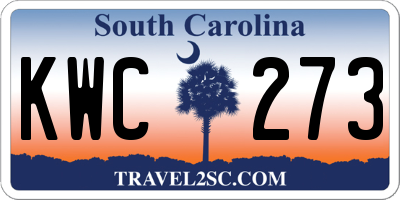 SC license plate KWC273
