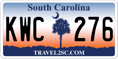 SC license plate KWC276