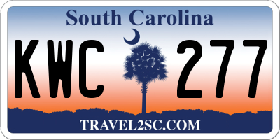 SC license plate KWC277
