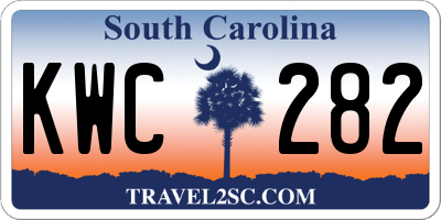 SC license plate KWC282