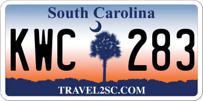 SC license plate KWC283