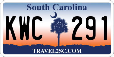 SC license plate KWC291